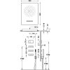 Tres SHOWER TECHNOLOGY ZESTAW ELEKTRONICZNEJ BATERII TERMOSTATYCZNEJ PODTYNKOWEJ 4-DROŻNEJ SHOWER TECHNOLOGY BLUE EDITION PRYSZNICOWE-09286404AC